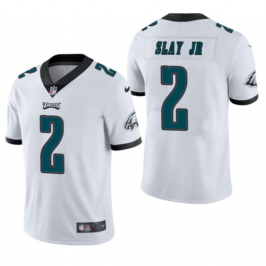 Men Philadelphia Eagles 2 Darius Slay Jr Nike White Vapor Limited NFL Jersey